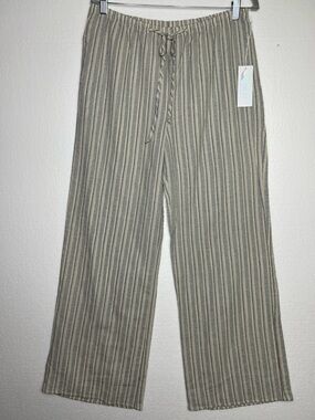 Siena Sky striped spring springy pants size XL NWT loungewear lightweight cozy